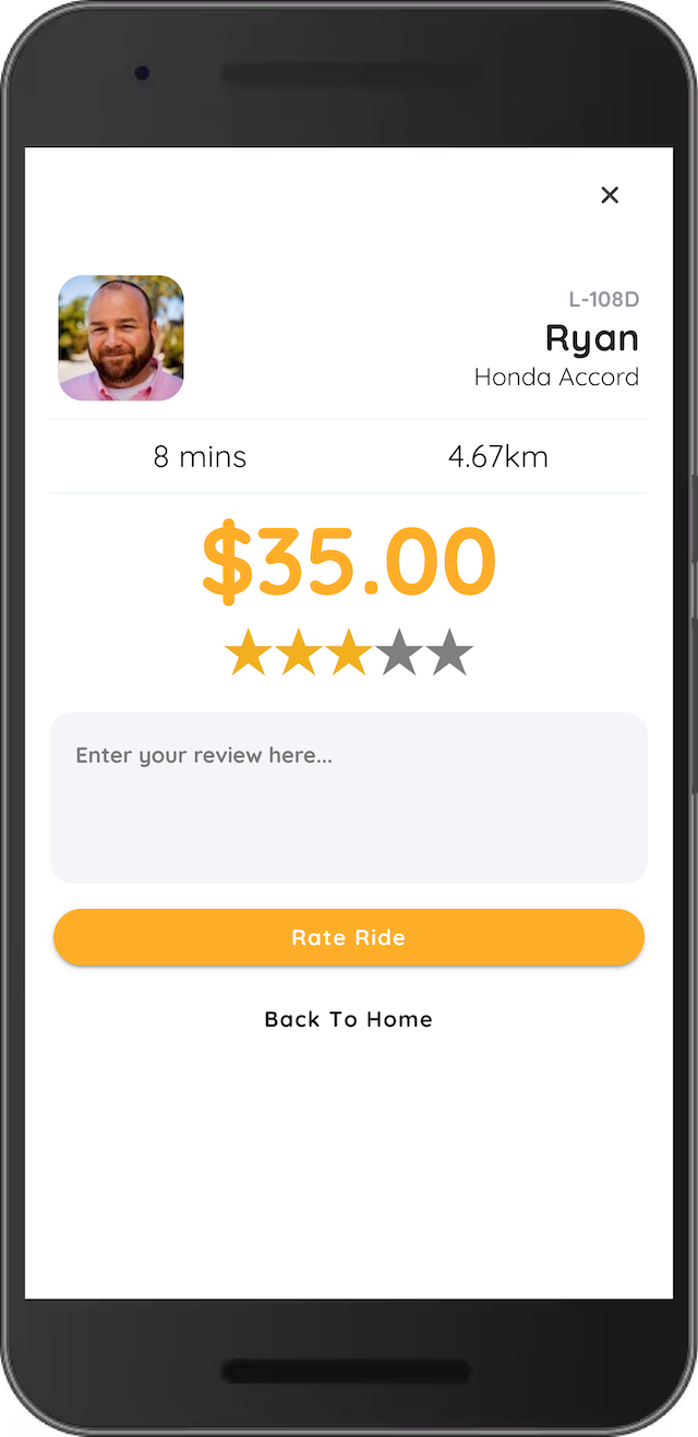 Ionic Taxi Template